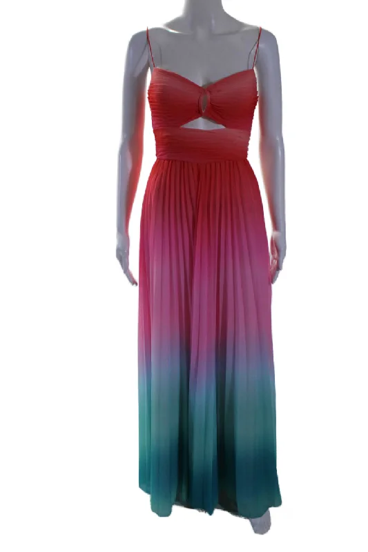 Formal Dress for Cultural FestivalsAMUR Womens Emmett Pleated Gown Pink