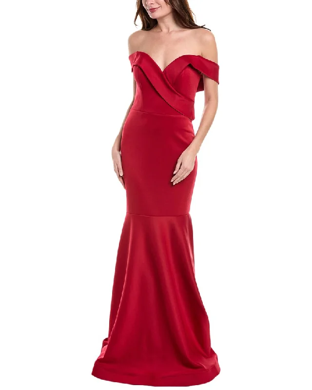 Formal Dress for Art GalleriesRene Ruiz Off-The-Shoulder Mermaid Gown