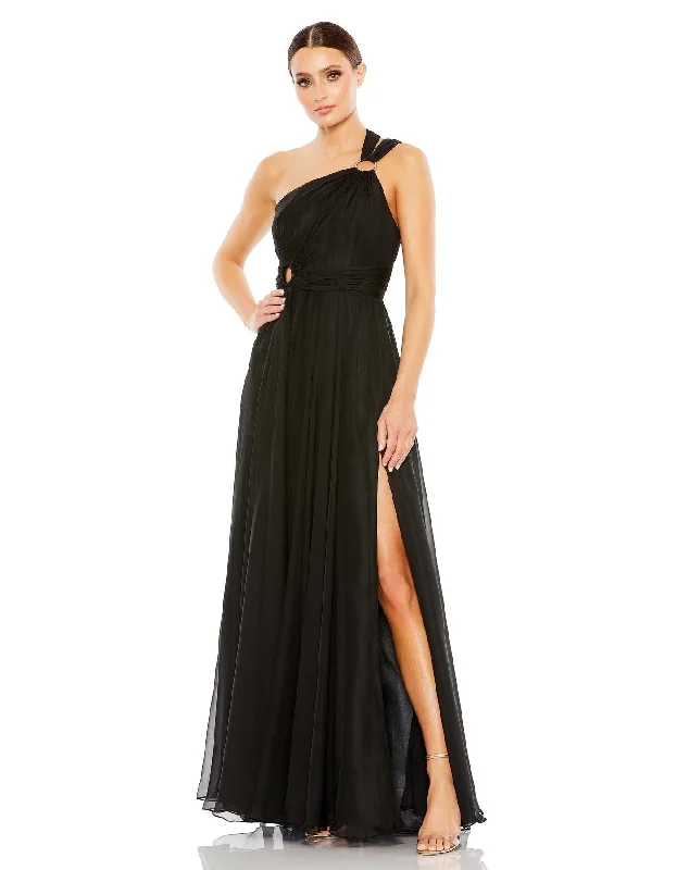 Formal Dress for Beauty ContestsStrappy One Shoulder A Line Gown