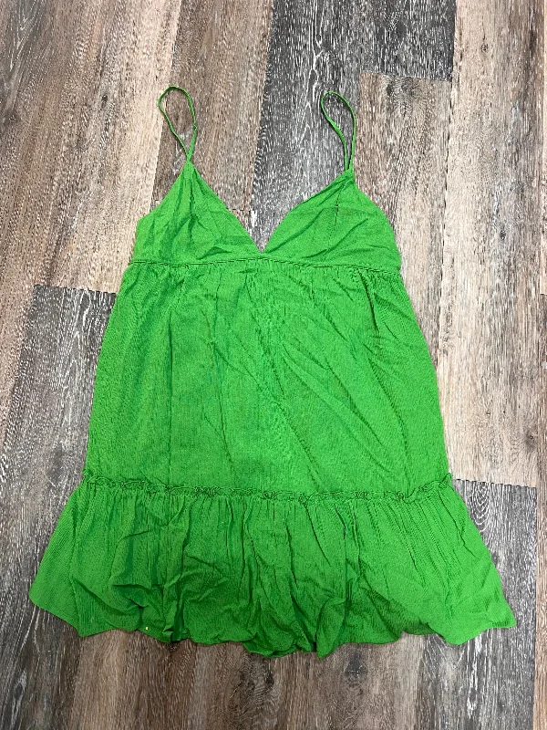 Neon DressDress Casual Short By Garage In Green, Size: L