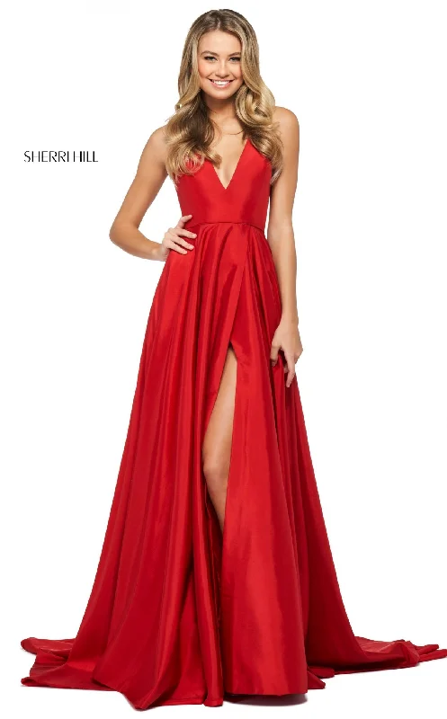 Leather DressSherri Hill 53904 Dress